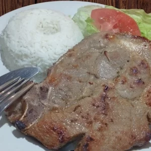 Chuleta con Arroz