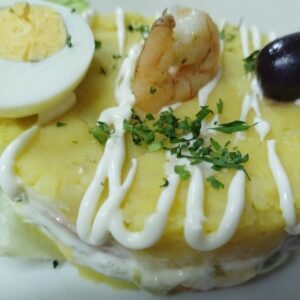Causa de Camarones